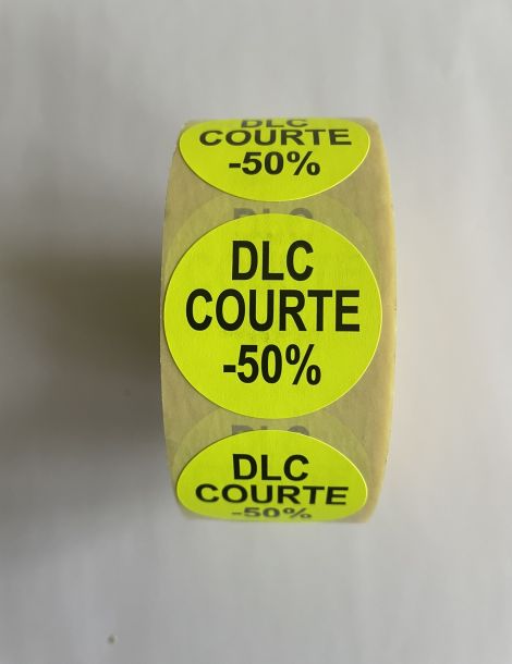 Etiquette DLC Courte -50%